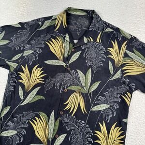 Tommy Bahama Silk Camp Shirt Men's Small Short Sleeve Floral Hawaiian Tropical